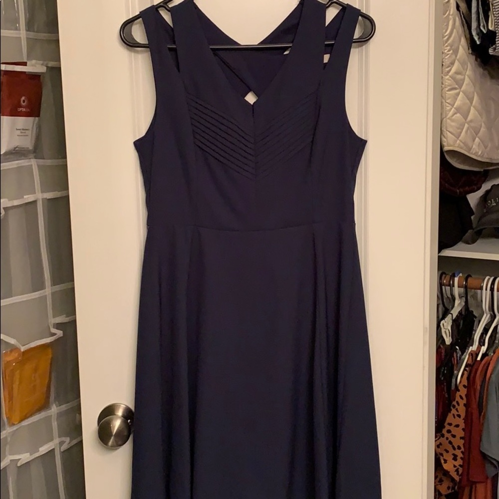 Navy strappy dress